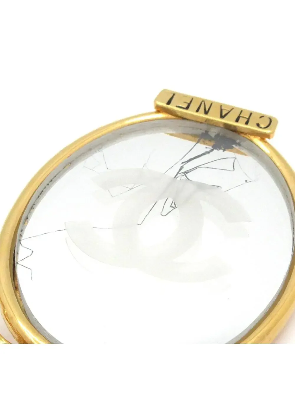 Chanel Gold Silver Hardware Glass #278600C91B